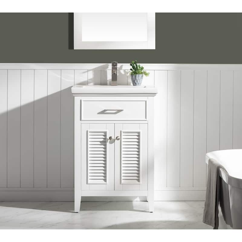 Cameron 24" Single Sink Vanity in White