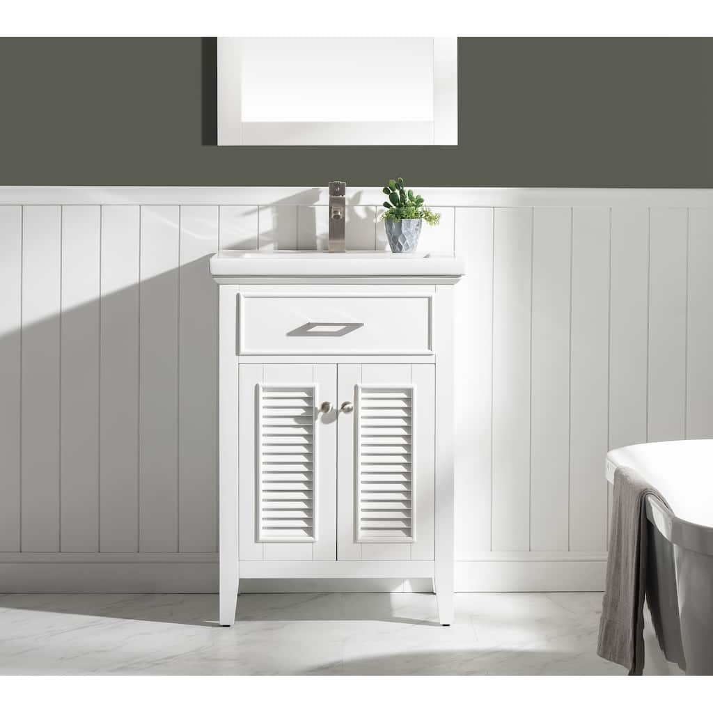 Cameron 24" Single Sink Vanity in White