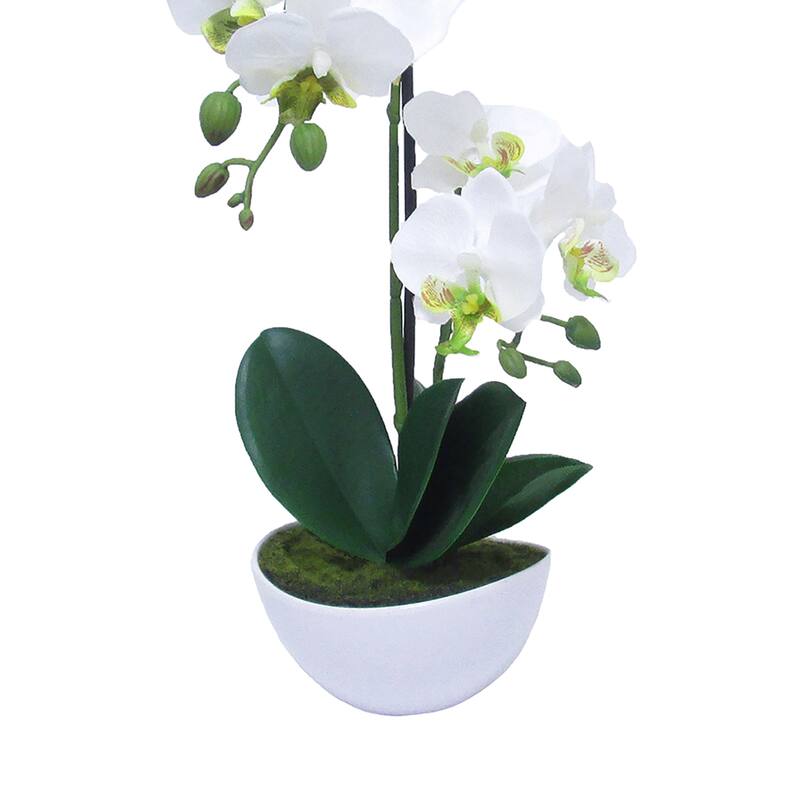 Artificial Phalaenopsis Orchid Flower Arrangement in Pot 16in