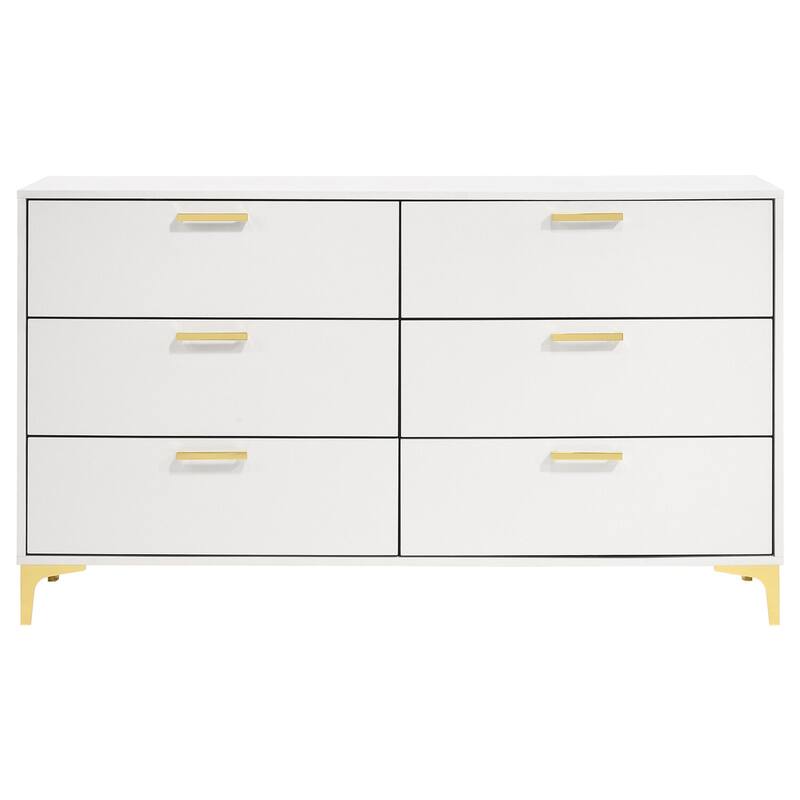 Dresser and Mirror Set with Smooth Gliding Drawers, Contemporary Style, and Elegant Bedroom Storage Solution