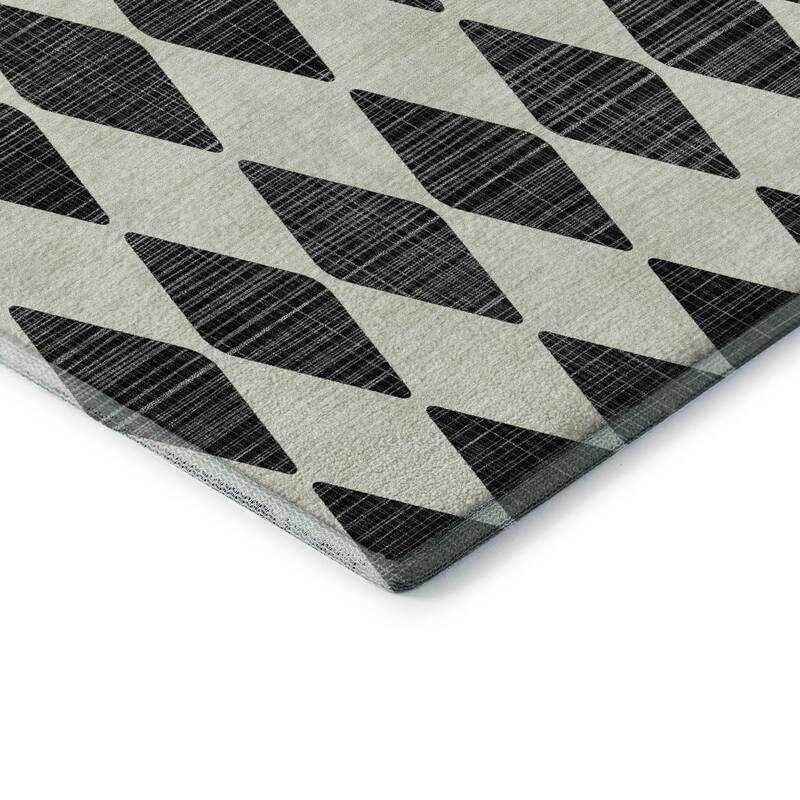 Premium Washable Super Soft Modern Diamond Mayfield Rug