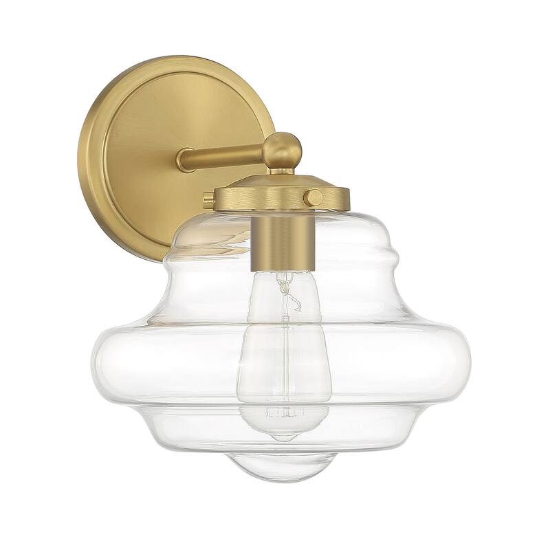 Bellevue SH90091 10" Tall Bathroom Sconce with Clear Glass Shade