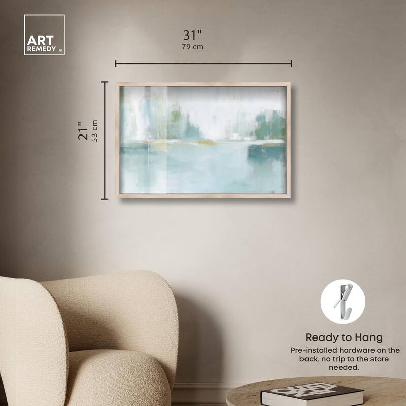 Mirrored Aqua Dream I Shadowbox by Art Remedy