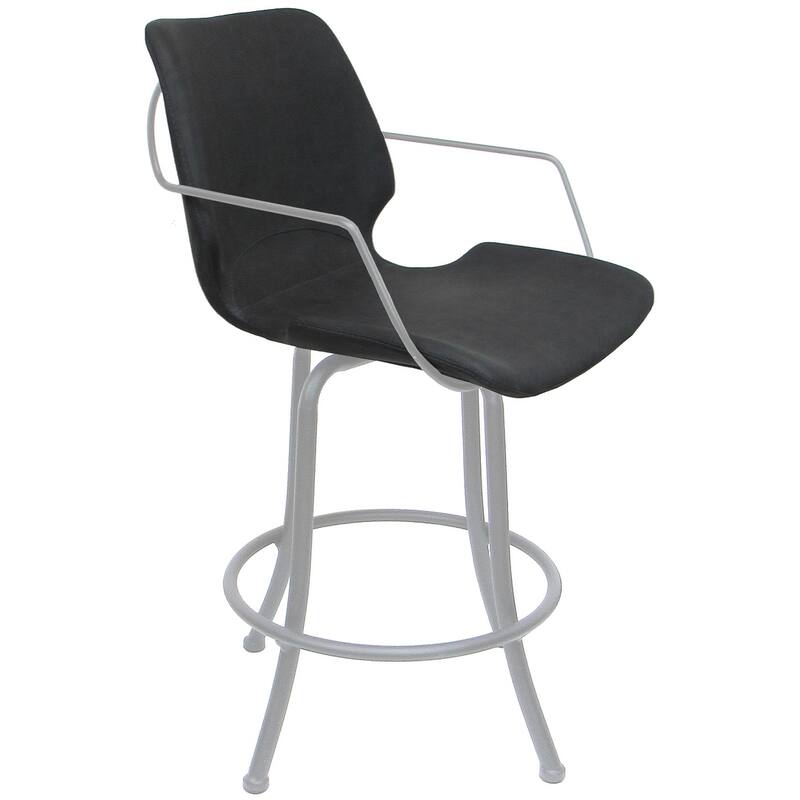 Asheville Swivel Counter 26", 30" or Extra Tall 34" Metal Bar Stool