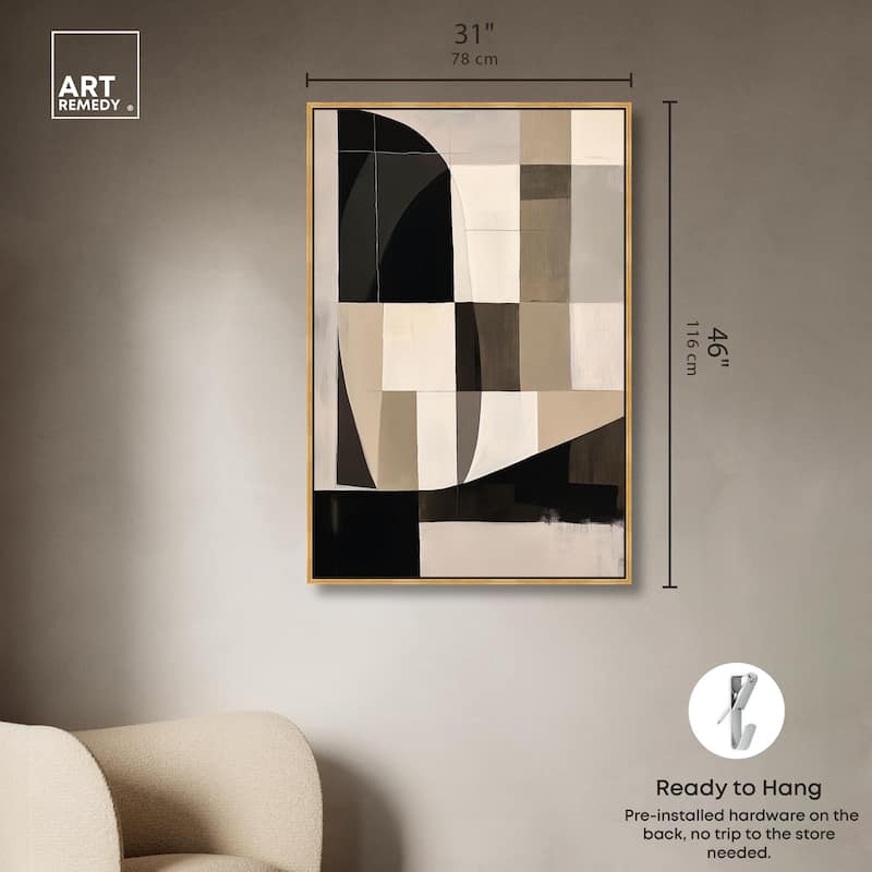 Modern Shapes II Canvas by Art Remedy
