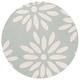 preview thumbnail 35 of 53, SAFAVIEH Handmade SAFAVIEH Kids Fleurette & Tween Wool Rug 6' Round - Teal/Ivory - Round