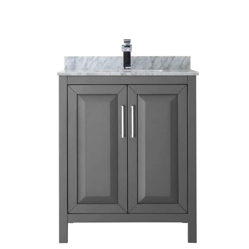 Wyndham Collection Daria 30" Free Standing Single Vanity Set with MDF