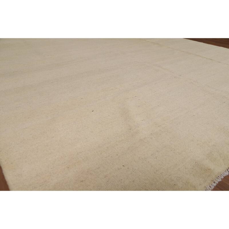 Contemporary Gabbeh Area Rug Hand-Knotted Wool Carpet - 7'11"x 9'8"