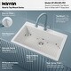 preview thumbnail 19 of 59, Karran QT-812 Top Mount 33 in. Large Single Bowl Quartz Kitchen Sink Kit