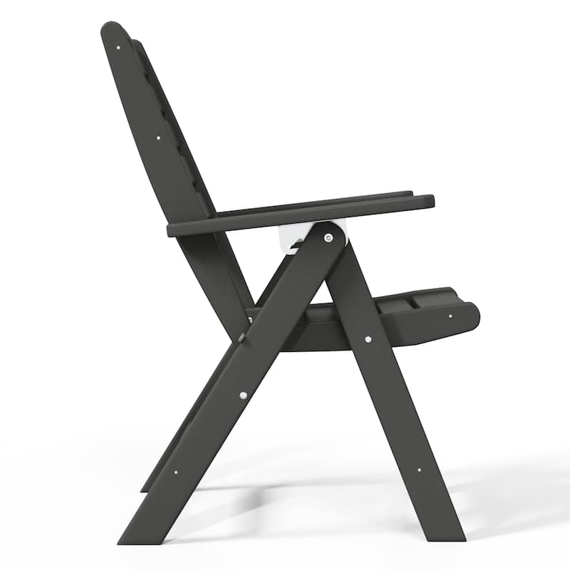 Laguna 5-Piece Square Table Folding Highback Chair Dining Set