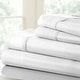 preview thumbnail 14 of 17, Simply Soft 4-piece Deep Pocket Striped Embossed Bed Sheet Set Full - White