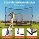 preview thumbnail 17 of 17, VEVOR Golf Practice Hitting Net Portable Home Golf Aid Net with Solid Fiberglass Frame and Carry Bag