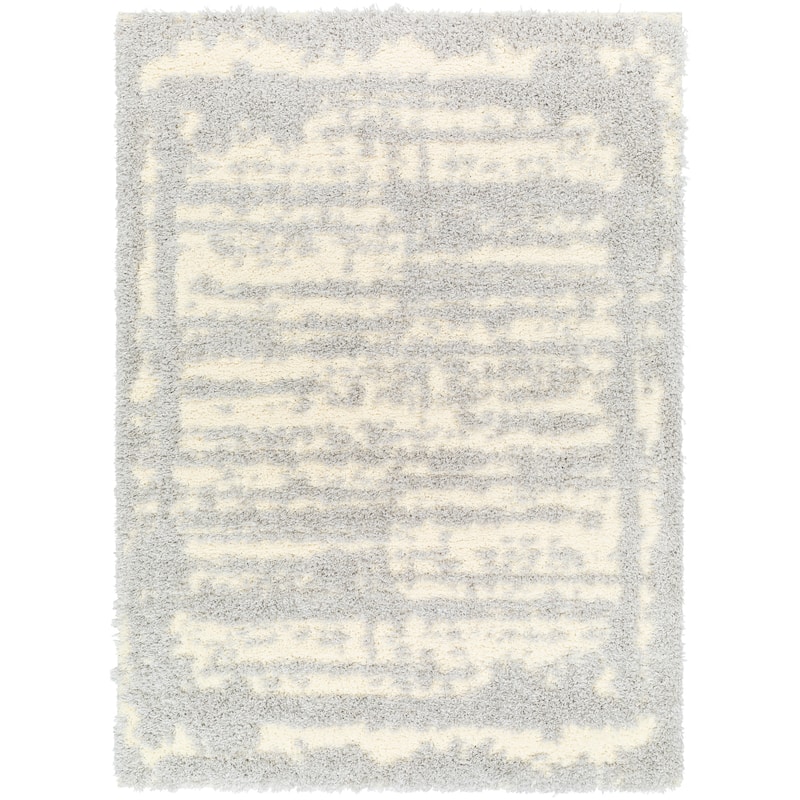 Livabliss Everton Abstract Border Plush Area Rug