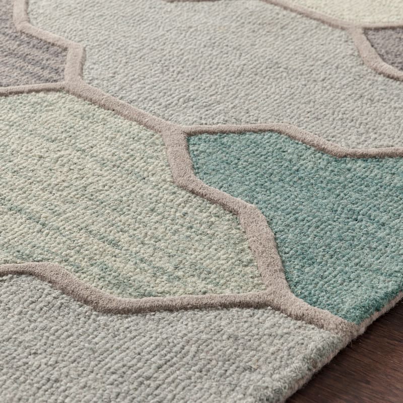 Hand-Tufted Ryde Moroccan Trellis Wool Rug