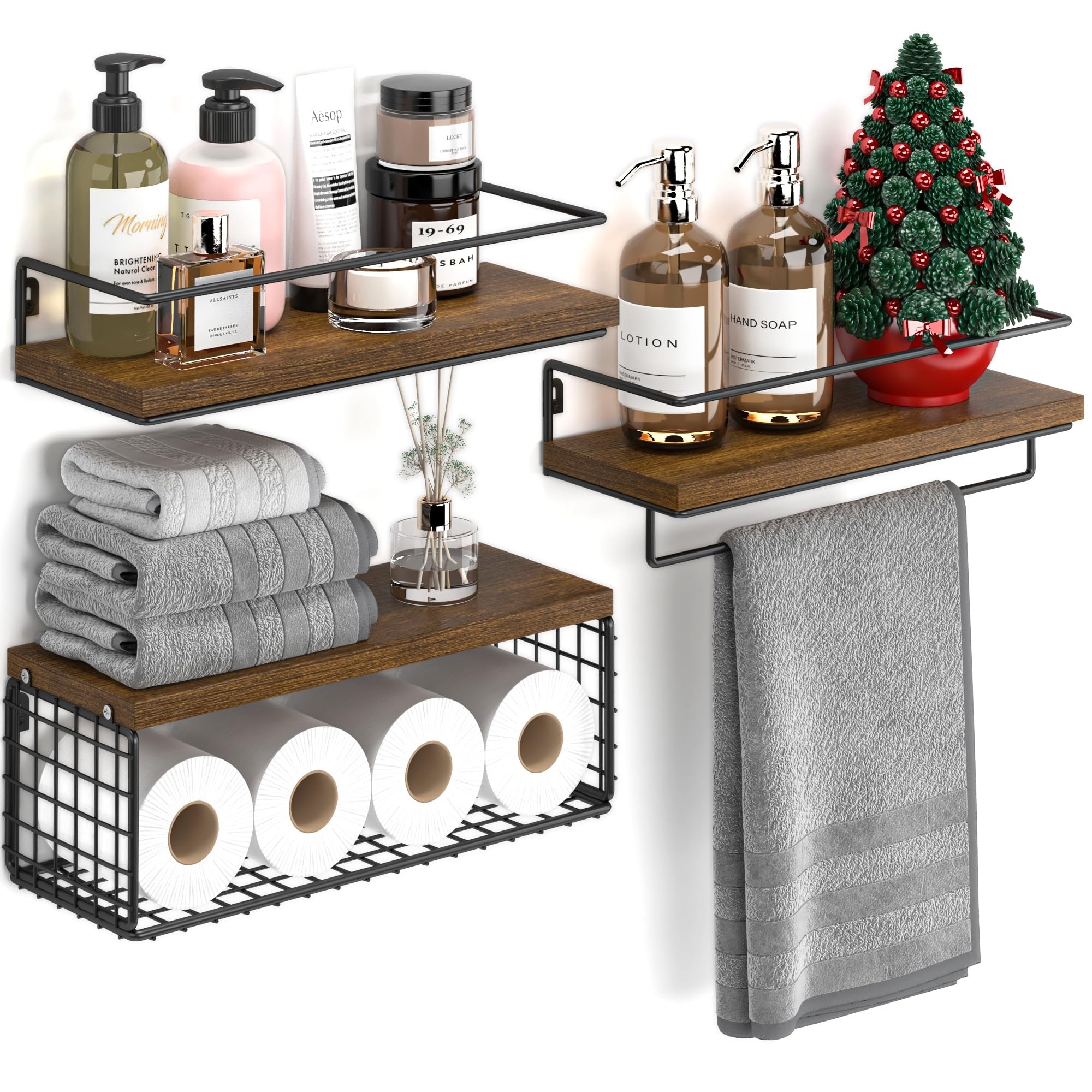 Brown Bathroom Wall Shelves - Bed Bath & Beyond