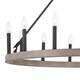 Acroma 15 Light 40 In Modern Farmhouse Wagon Wheel Chandelier-UL