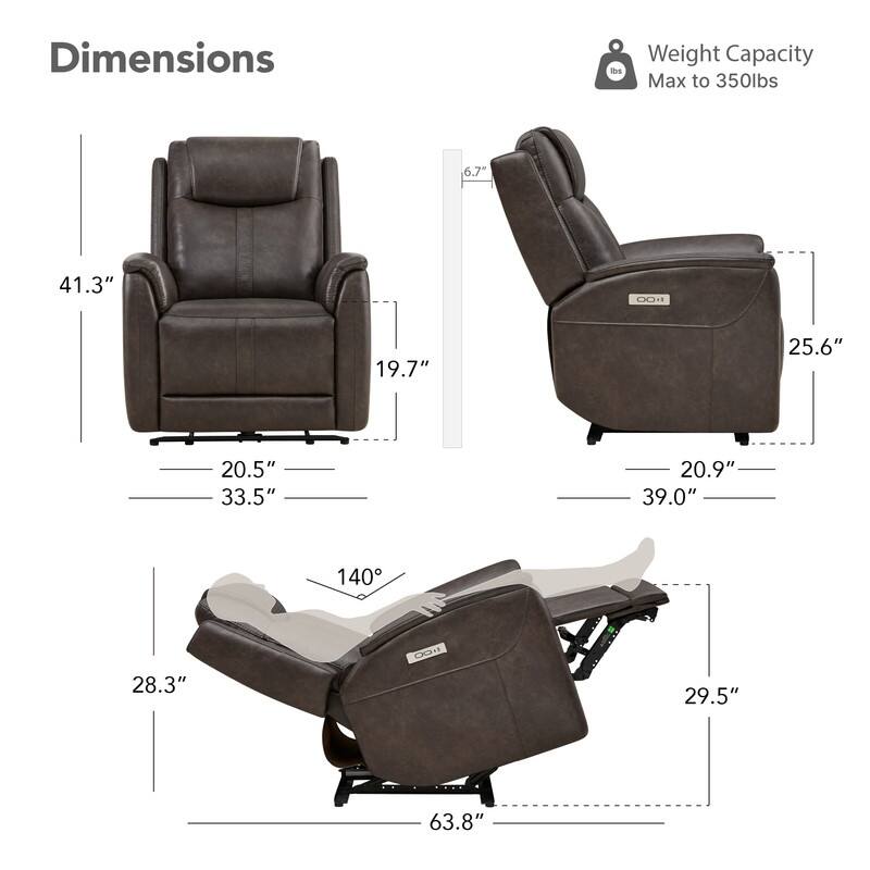 Spruce & Spring Zero Gravity Power Recliner Chair for Adults