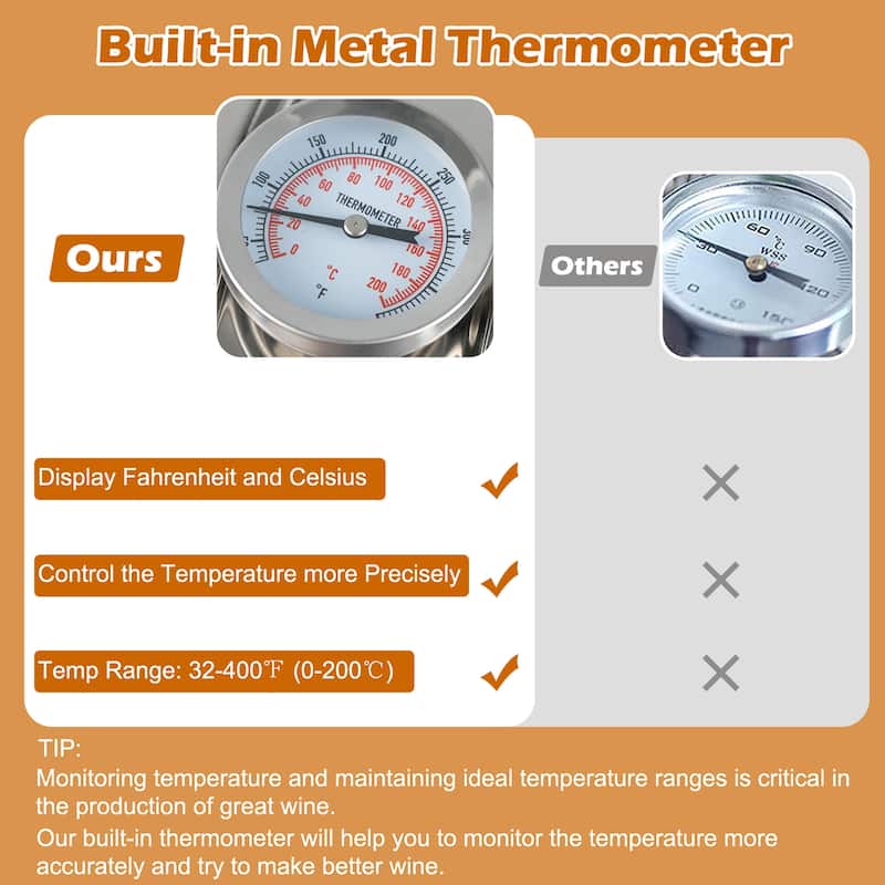 Costway Still 10Gal Stainless Steel Distiller Copper Tube - See Details