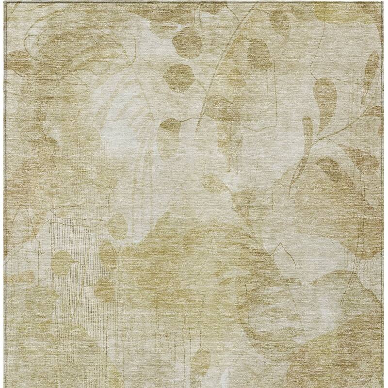 HomeRoots Floral Transitional Rectangle Outdoor Rug