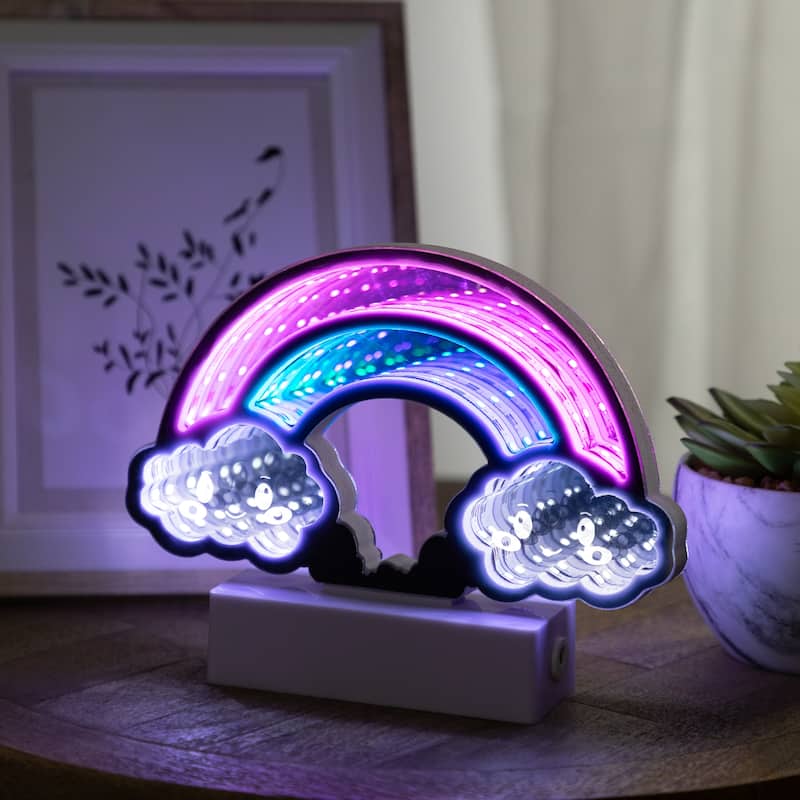 LED Lighted 3D Rainbow Tunnel Light - 7.25"