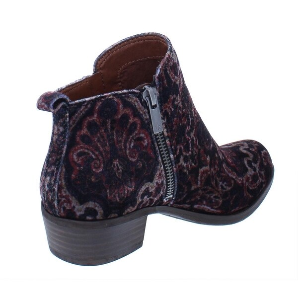 lucky brand women's basel double zip booties