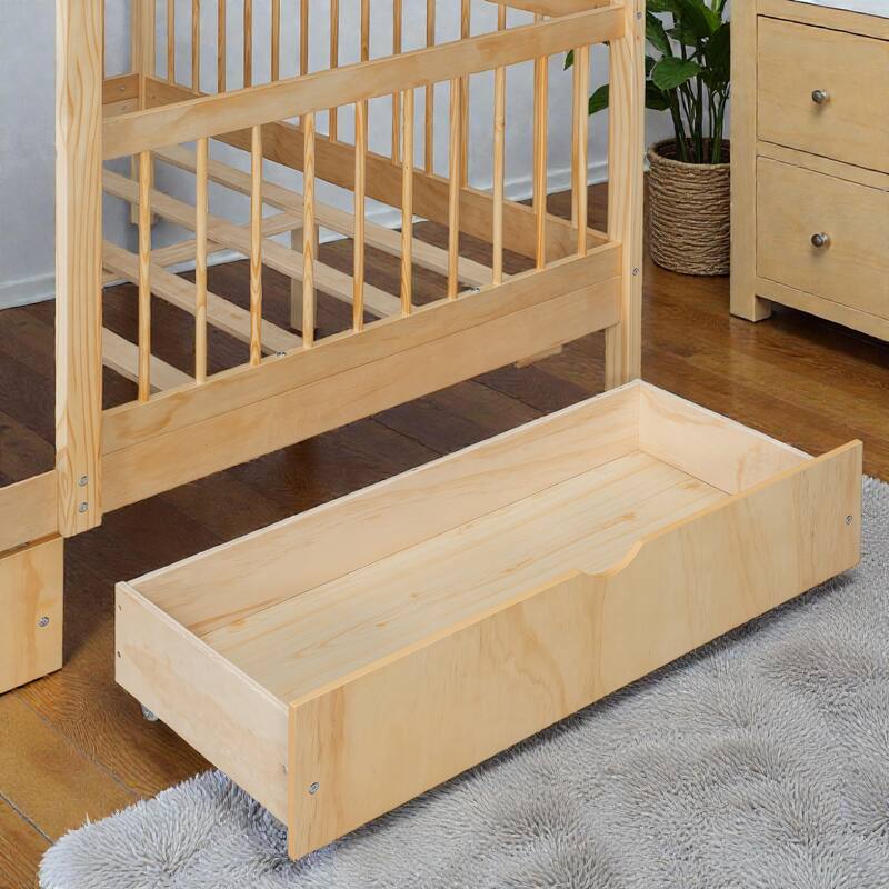 Full Size Kids House Bed with 2 Storage Drawers, Side Bookshelf with LED Strip, Guardrails and Charging Station