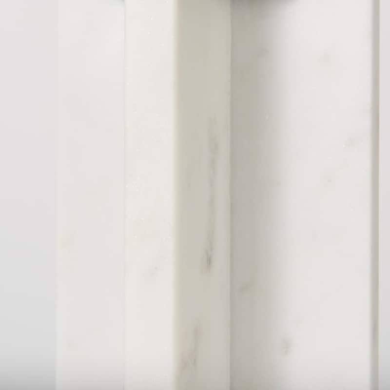 Sophia 5.5"L x 3.5"W x 10.5"H Marble Candle Holder Large