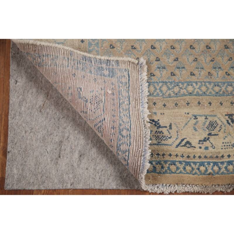 Hand Knotted Oriental 100% Wool Carpet Traditional All-Over Beige & Ivories Botemir Area Rug - 5' 10'' X 4' 11''