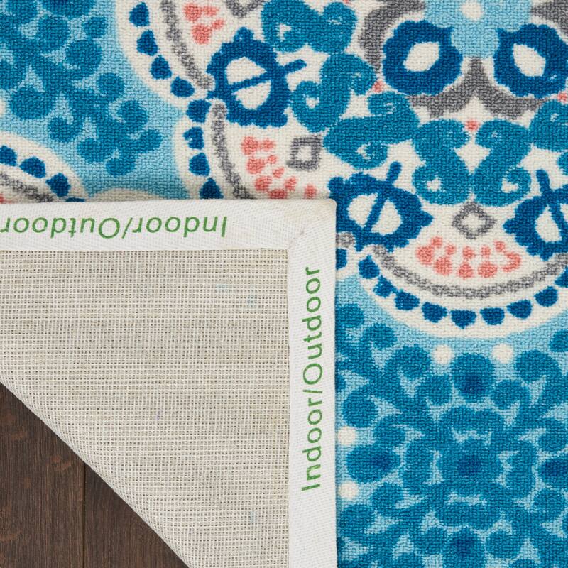 Waverly Sun N' Shade Boho Geometric Modern Indoor/Outdoor Area Rug