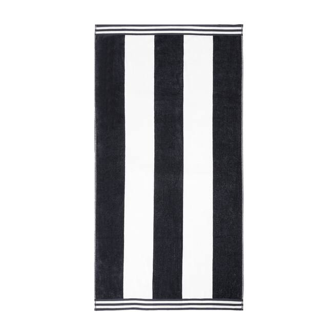 Miranda Haus Winslow Oversized Cabana Stripe 2 Piece Beach Towel