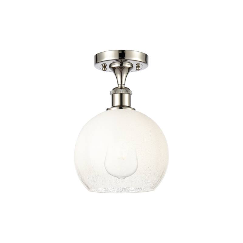 Innovations Lighting Endless Possibilities Ballston - Brookhaven Globe - 1 Light 8" Semi-Flush Mount