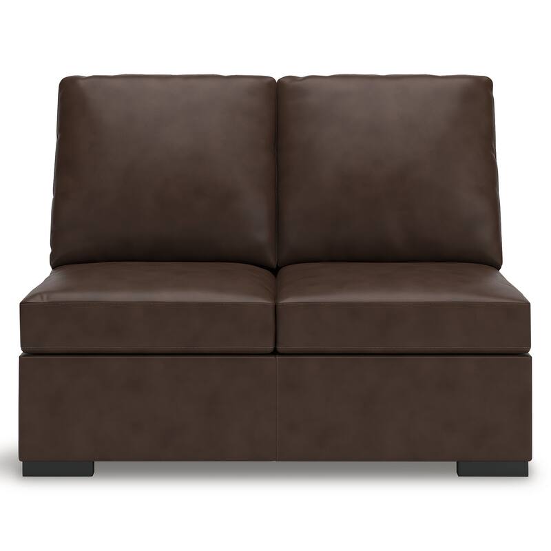 Signature Design by Ashley Modern Day Dark Brown 3-Piece Sectional with Double Chaise - 124" W x 61" D x 41" H