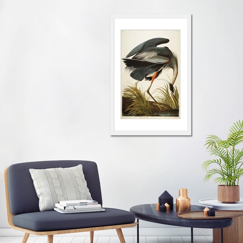 iCanvas "Great Blue Heron " by John James Audubon
