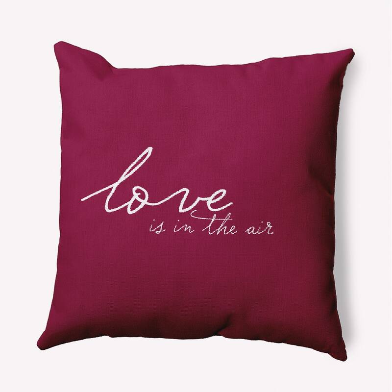 Love in the Air Valentine's Day Decorative Indoor Pillow - 20" x 20" - Magenta