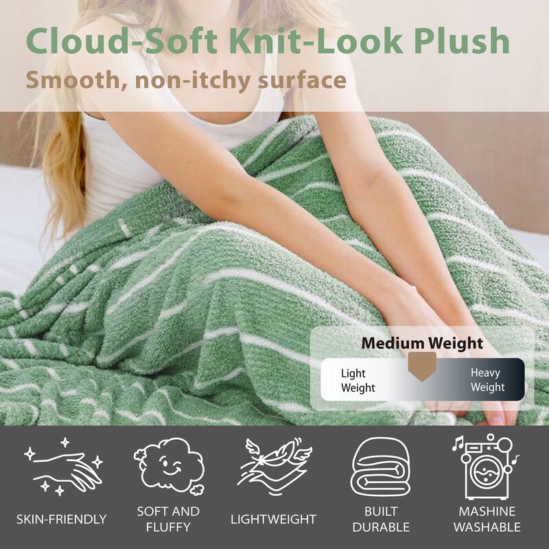 Ultra Soft Cozy Knit Throw Blanket
