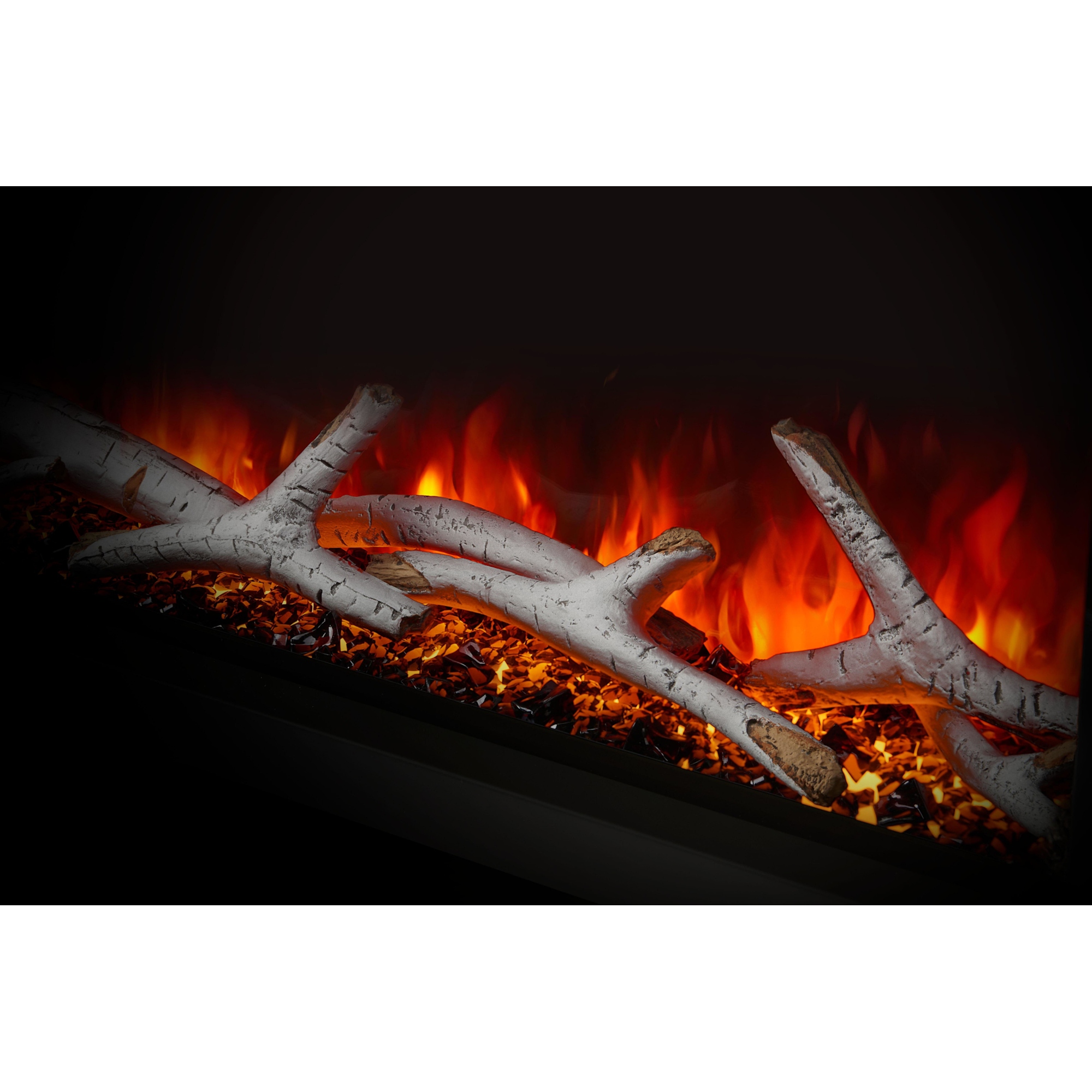 Napoleon NEF-BLRAK42 3" Wide Birch Log Rack with Rocks for Napoleon