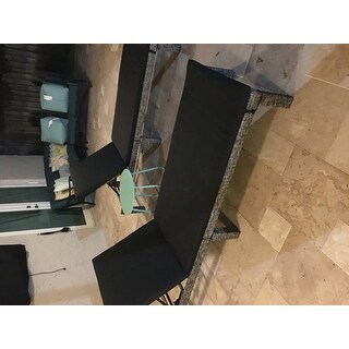 Puerta Outdoor Adjustable PE Wicker Chaise Lounge with Cushion by Christopher Knight Home (Set of 2)