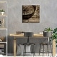 preview thumbnail 3 of 1, Compass Print On Wood by PhotoINC Studio - Multi-Color