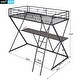 preview thumbnail 5 of 7, Twin Size Loft Bed with Rectangle Desk, Ladder & Full-Length Guardrails, X-Shaped Premium Steel Frame, Teens & Kids' Furniture