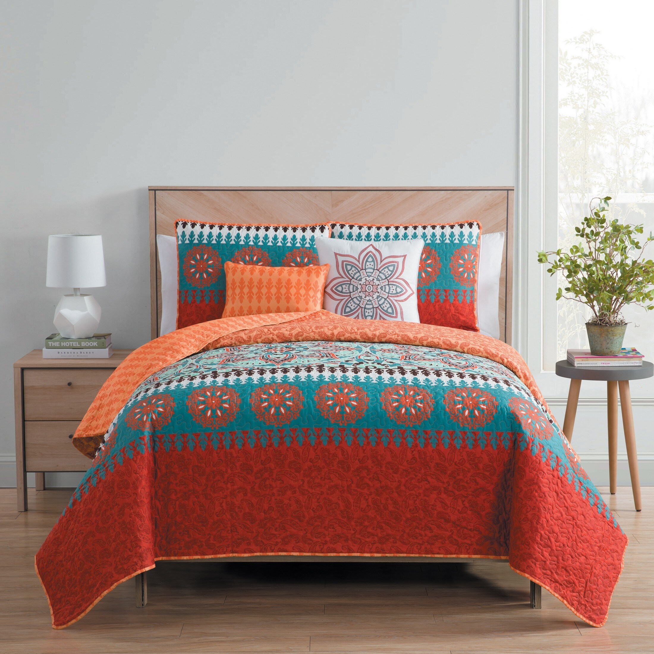 7 PC FULL SIZE CHOCOLATE RODEO COMFORTER AND SHEET SET BEDDING PILLOW CASES 