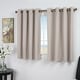preview thumbnail 4 of 7, Ultimate Blackout 45-inch Short Length Grommet Curtain Panel 56"w x 45"l - Putty