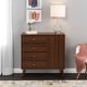 preview thumbnail 4 of 19, Prepac Milo Mid-Century Modern 4 Drawer Combo Dresser, Chest of Drawers With Door, Contemporary Bedroom Furniture Cherry