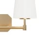 preview thumbnail 5 of 11, Hunter Nolita Vanity Wall Light - Bathroom - Contemporary, Transitional - White Glass Shades - Damp Rated!