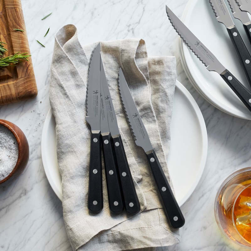 HENCKELS Razor-Sharp Steak Knife Set of 8, German Engineered Informed by 100+ Years of Mastery - Stainless Steel - 8-pc