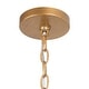preview thumbnail 11 of 12, LALUZ Modern Farmhouse 6-Light Chandelier Crystal Drop Candle Light for Dining Living Room - Dia. 24" x H 21"