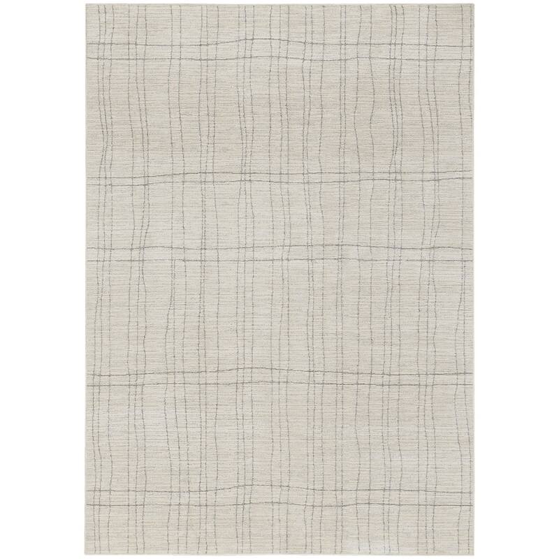 Power Loomed Abstract Modern Area Rug