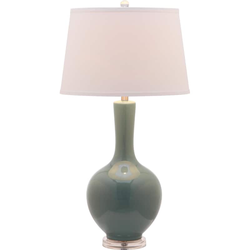 SAFAVIEH Lighting Danelle 32-inch Navy Gourd Lamp (Set of 2) - 17"x17"x32" - 17Wx17Dx32H