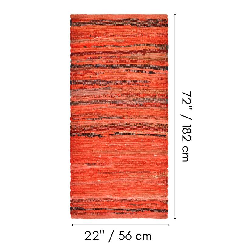 Fabstyles Premium Cotton Handmade Area Rag Rug Living Room, Hallway