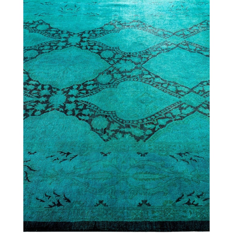Vibrance One-of-a-Kind Hand-Knotted Area Rug - Green, 6' 2" x 8' 10" - 6' 2" x 8' 10"