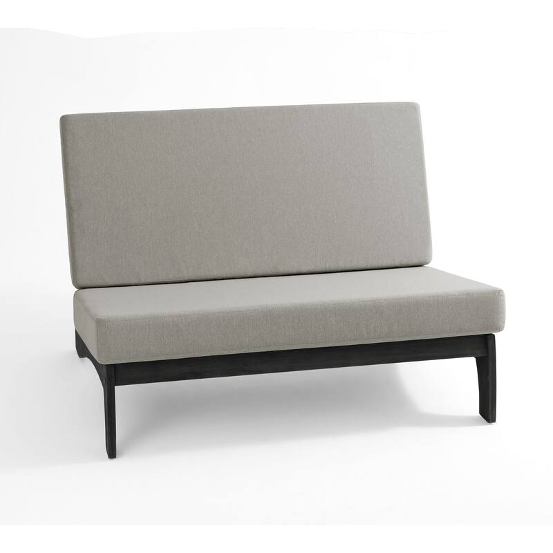 Casual Large Teak Outdoor Patio Conversation Set